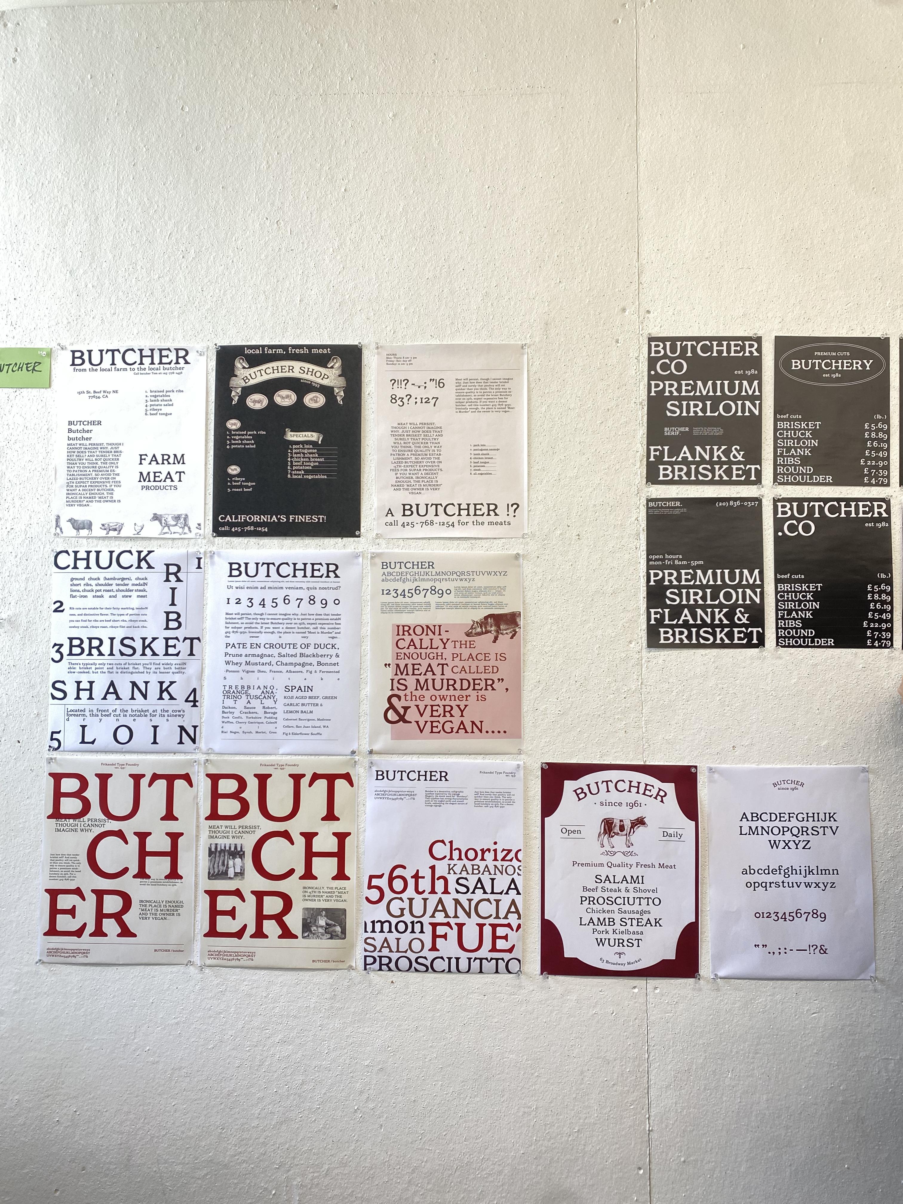 Butcher Serif process