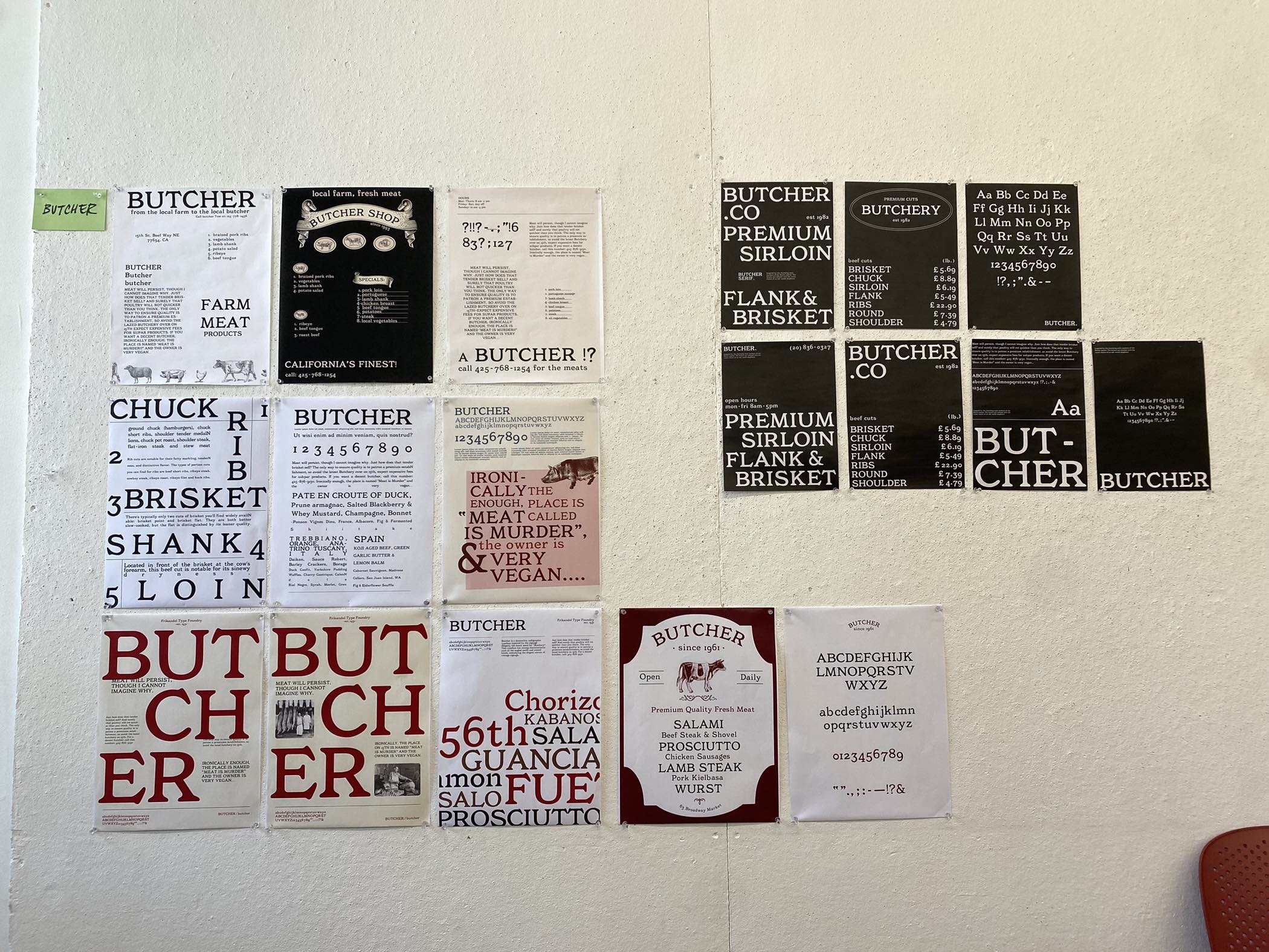 Butcher Serif process